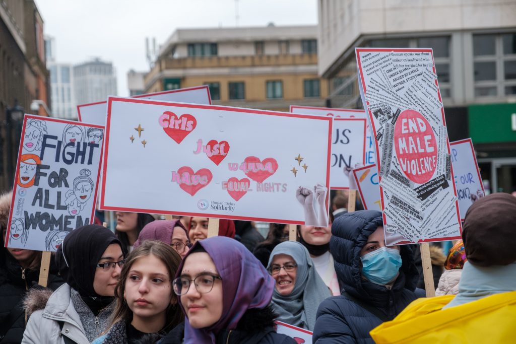 women in protest