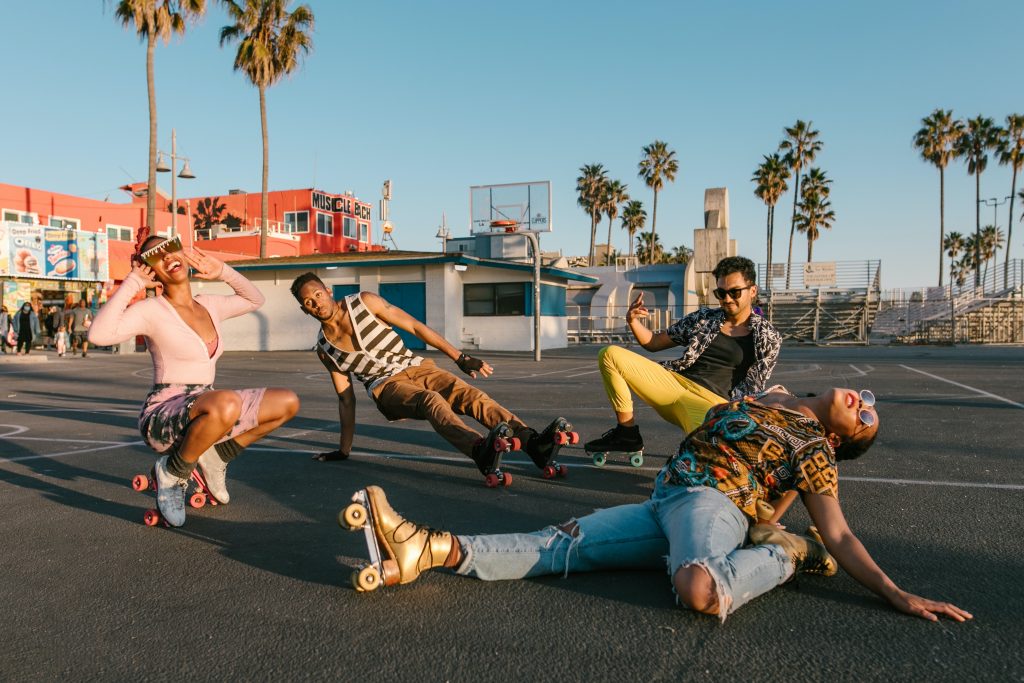 black people rollerskating